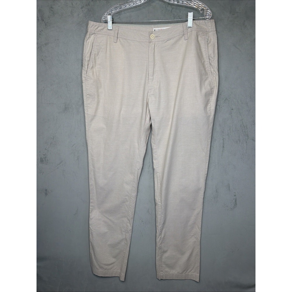Linksoul John Ashworth Men's Chino Pants Size 38 Beige Stretch Golf Casual